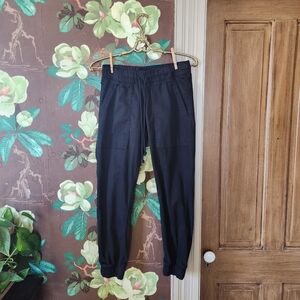 Cloth & Stone Tencel Jogger Pants Women’s XS Black Drawstring Casual Lounge